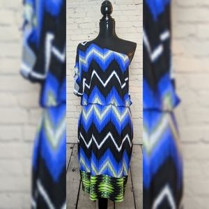 One Shoulder Maggie London Dress